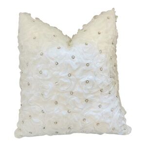 Celeste Rose Crystal Embellished Pillow